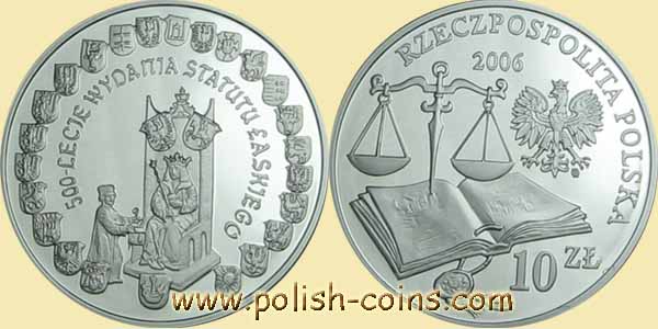 Monety kolekcjonerskie - polska2006statulaskiego10zlotych.jpg