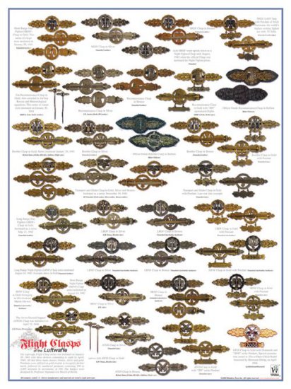 Odznaki,Odznaczenia Niemieckie i inne - Flight Clasps of the Luftwaffe.jpg