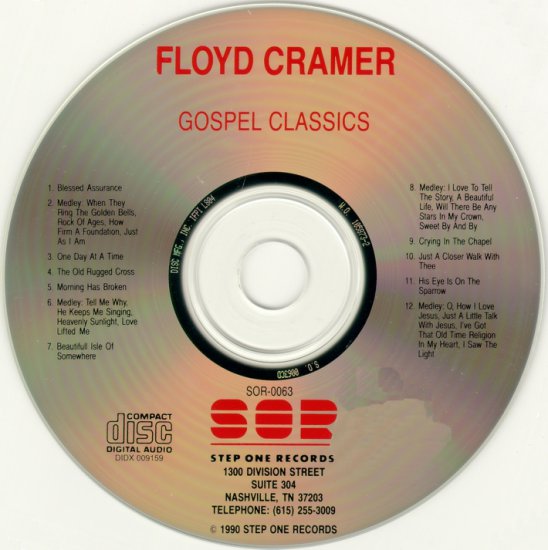 Floyd Cramer - Gospel Classics - Floyd Cramer - Gospel Classics - CD.jpg