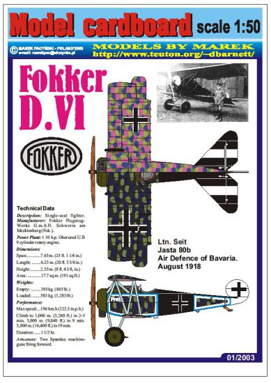 Marek - 2003-01 - Fokker D.VI.JPG