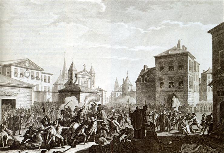 Iconographie De La Revol... - 1790 05 10 Les royalistes catholiques attaque...s protestants patriotes Gravure de Berthault.jpg