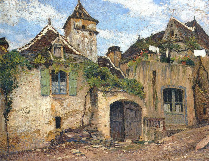 Henri Martin - Maison dans le Village.jpeg