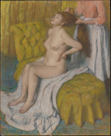 Metropolitan Museum Of Art - European Paintings part I - Edgar Degas - Woman Having Her Hair Combed ca. 1886-88.jpg