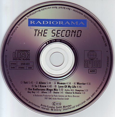 Radiorama - The Second 1987 - Radiorama - The Second cd.jpg