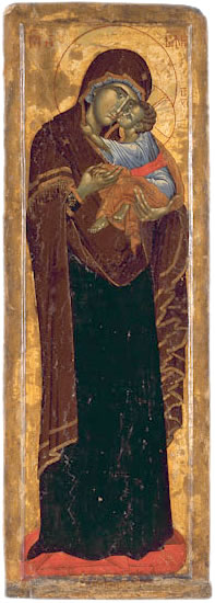 Ikony Prawosławne - Serbia-OUR-LADY-OF-MERCY-1350-Monastery-Decani.jpg