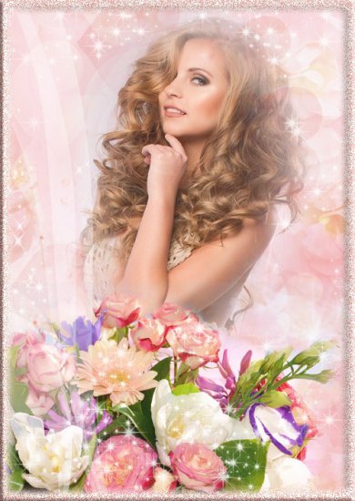 Ślubne romantyczne kwiaty Ramki część 27 - Womens photoframe - Aromas of summer flowers by Lekoese.jpg