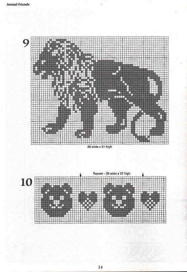 szydełowe drobiazgi - 101 Filet Crochet Charts 141.jpg