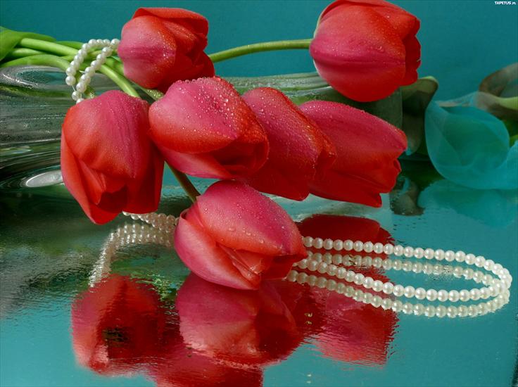 Dekoracje z perłami - 75225_tulipany-czerwone-perly.jpg