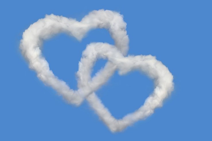 MIŁOSNE TAPETY - miłość love walentynki serca chmury.jpg