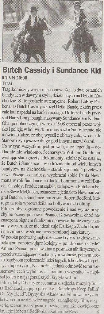B - Butch Cassidy and the Sundance Kid 1969, reż. George Roy H...achman, Ted Cassidy, Jeff Corey, Sam Elliott. GT 30 V 1998.jpg