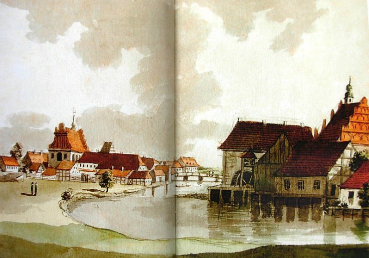 Bydgoszcz13 - Bydgoszcz,Klasztor Karmelitów i Fara w 1802 r..jpg