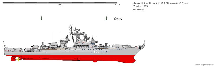 Okręty po 1945 - ROS SKR Pr. 1135.3 Zharkiy 1989 Burevestnik class.pngoriginal