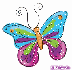 Gif Motyle  Ruchome  - pretty_butterfly2.gif