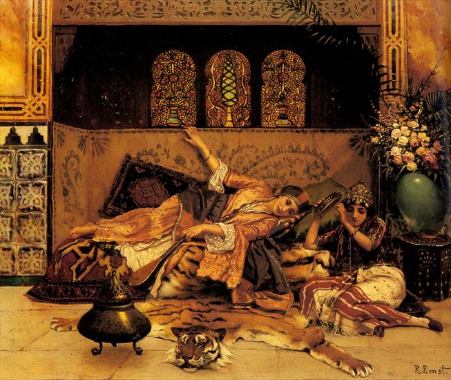 Sztuka orientalna - Rudolf Ernst - Les Captives.jpg