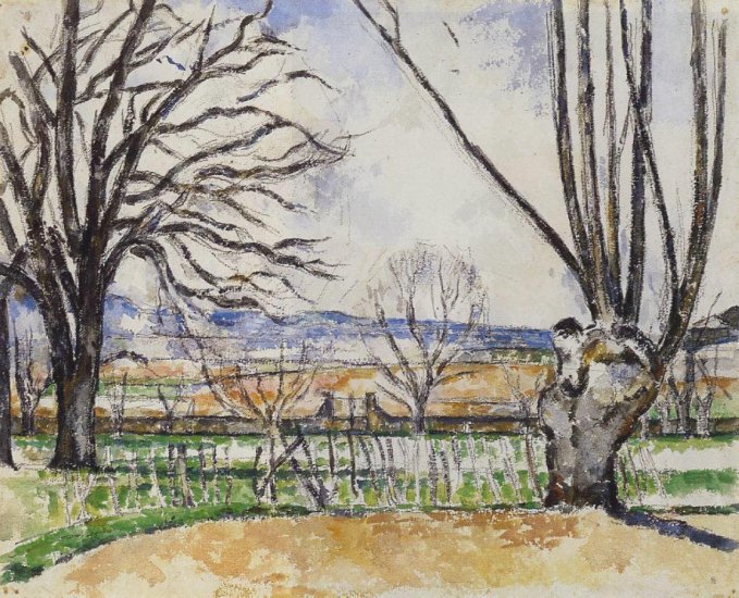 Paul Cezanne Paintings 1839-1906 Art nrg - The Trees of Jas de Bouffan in Spring, 1878-80.jpeg